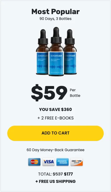 Order CerebroZen 3 bottles